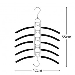 Wieszak składany pionowy na 5 szt. odzieży wysoka jakość
