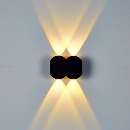 Owalny kinkiet LED, Specyfikacja: Dwie elipsy