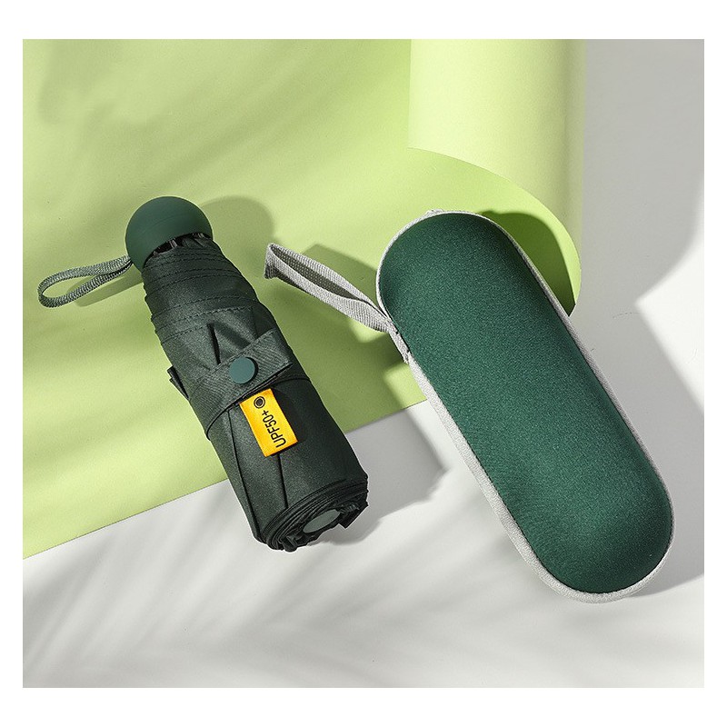 Mini parasolka kieszonkowa, Kolor: Zielony