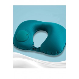 Dmuchana poduszka na kark podróżna łatwa do nadmuchania, Kolor: Szary