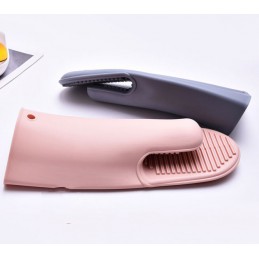 Silikonowa rękawica kuchenna przeciw oparzeniom, Kolor: Różowy