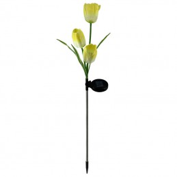 Lampki solarne ogrodowe tulipan, Kolor: Żółty