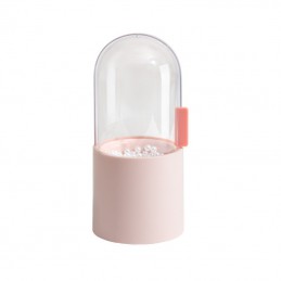 Wielofunkcyjny pojemnik na pędzelki kosmetyczne z perełkami, Kolor: Różowy