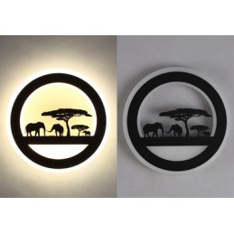 Podświetlana dekoracja obraz 3D LED, Rodzaj: Słonie