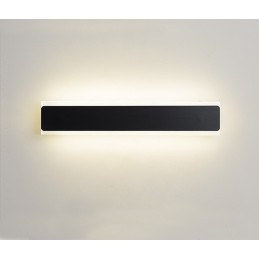 Kinkiet LED Prostokąt, Kolor: Czarny, Długość: 80cm