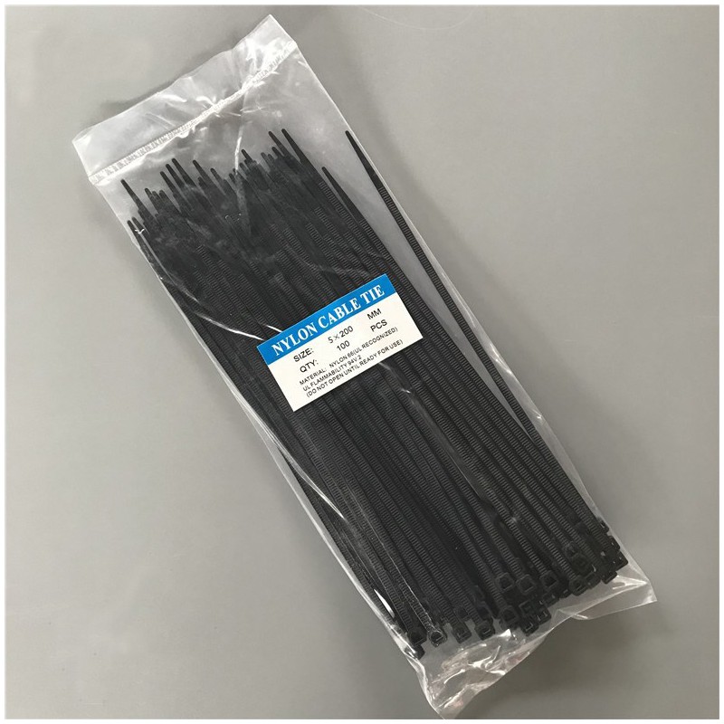 Opaska kablowa, Kolor: Czarny 5*200