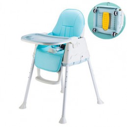 Krzesełko do karmienia dzieci, Krzesełko: Krzesełko - Niebieski bez kółek