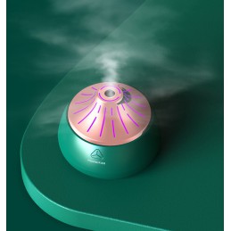 Nawilżacz powietrza podświetlany LED, Kolor: Zielony+ różowe złoto