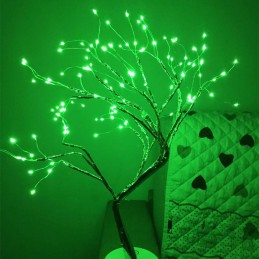 Lampka drzewko 108 lampek zielony USB