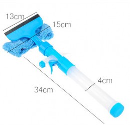 Myjka do szyb ze ściągaczką i dozownikiem, Kolor: Niebieski