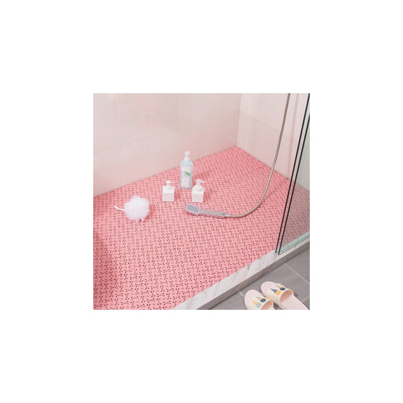 Mata piankowa wodoodporna do łazienki kuchni puzzle, Kolor: Różowy