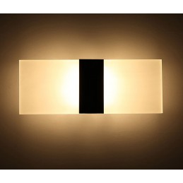 Szklany kinkiet LED, Kolor: Biały